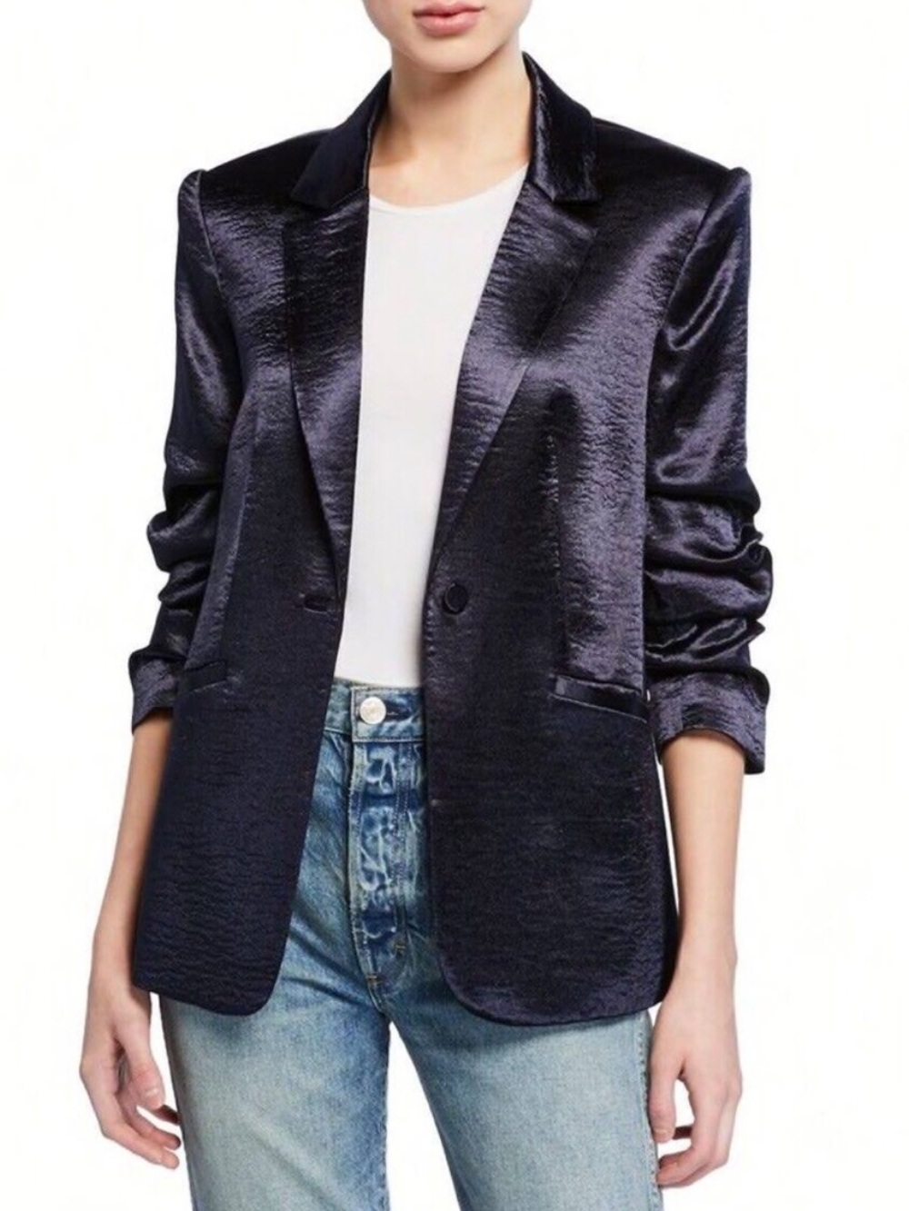 Cinq a Sept “Kylie” Satin Blazer
